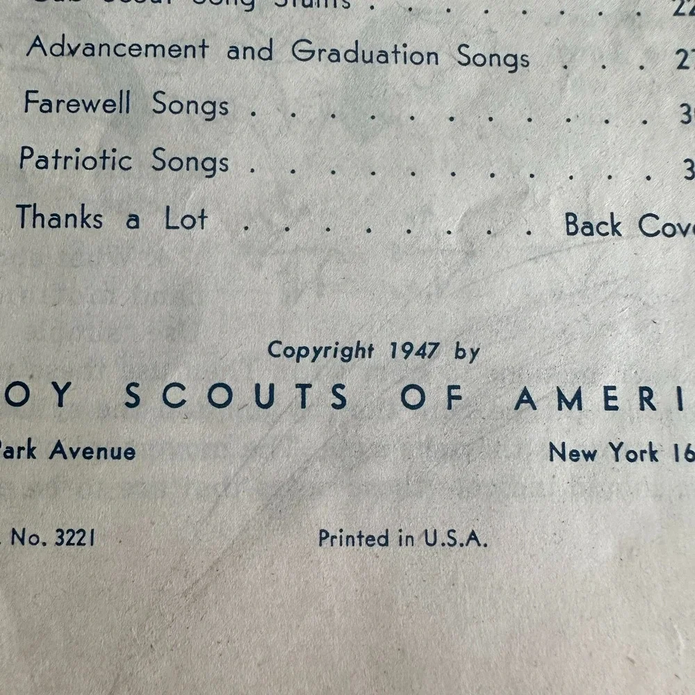 Scouting America vintage 1947